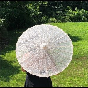 COPY - White Lace Parasol